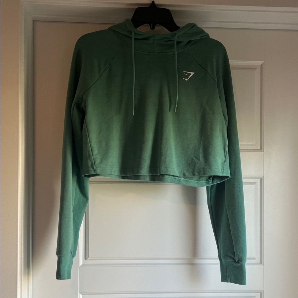 Gymshark Green Cropped Hoodie
